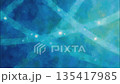 交通をイメージした青系抽象画ループ動画 白い点が線上を移動するモーション背景素材 135417985