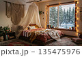Winter Bedroom View 135475976