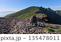 Walking along the mountain ridge from Mt. Iodake to Mt. Yokodake (footsteps included) 135478011