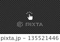 Looping finger mouse pointer animation with no background and green background 135521446