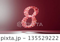 カウントダウン　ハートの文字 135529222