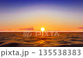 sunrise and sunset over the sea 135538383