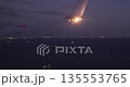 Aerial view of Tokyo Bay from an airplane landing at Haneda Airport 135553765