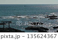 Oarai Coast Kamiiso and fishing boats 135624367