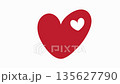 Red heart-shaped scrolling graphic element illustration animation 135627790