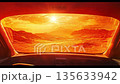車窓から見た赤い惑星の風景 135633942