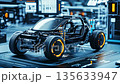 未来の自動車シャシー展示 135633947