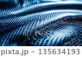 藍色編織碳纖維紋理特寫 135634193