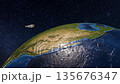 space satellites orbiting the earth 135676347