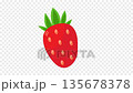 Strawberry and Leaf Illustration Animation 135678378