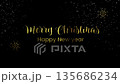 A festive motion graphic with a golden Merry Christmas text, perfect for holiday greetings and video intros 135686234