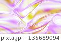 Psychedelic animation in abstract style on colorful background. Abstract fluid liquid surface lilac blue background. High quality FullHD footage 135689094