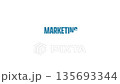 Marketing Performance Concept. Illustration Chart with Icons and Keywords on a White Background 135693344