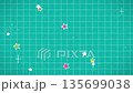 ループする星のかわいいポップ背景 135699038