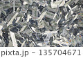 US Dollar Money Production and Cash Supply Concept 3D Rendering Background 135704671