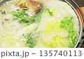 Steaming hot pot in winter - home-style warm Japanese cuisine 135740113