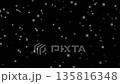 雪の結晶が降る動画素材 135816348