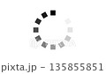 Flashing square loading icon with white, black, and no background 135855851
