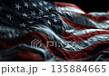 American Flag Wave Close-Up for Memorial Day or 4th of July 135884665