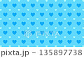 Cute blue hearts pattern background loop for baby shower boy and father's day. 135897738