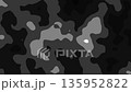 Abstract animated outline topographic contour map. Moving waves on black background. 4K looped animation 135952822