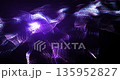 Abstract flowing purple particle waves forming a luminous digital landscape, futuristic energy motion background for technology, AI, and sci-fi visuals. seamless loop 135952827