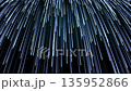 Falling blue light streaks on dark background, abstract data rain animation with glowing lines, futuristic digital flow for technology, speed and motion visuals. seamless loop 135952866