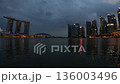 Singapore Marina Bay Sands Night view 136003496
