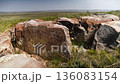 Historical rock paintings in Ulytau, Kazakhstan, depicting early human life and ancient civilizations. Historical rock paintings in Ulytau, Kazakhstan, depicting early human life and ancient civilizations. 136083154