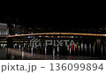 Panoramic night view of Palais de Justice and Fourviere in Lyon 136099894