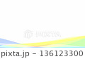 白色背景上的彩色波浪圖案 136123300