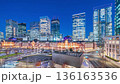 【東京千代田區】從觀景台拍攝的東京站夜景延時攝影 136163536