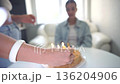 Birthday Cake Candles Woman Celebration 136204906