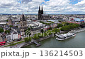 Aerial view of Cologne (Koln) city in Germany 136214503