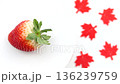 A simple and beautiful image of a rotating strawberry 136239759