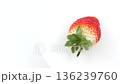 Spring strawberries rotate on a white background 136239760
