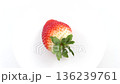 High-quality video of ripe red strawberries spinning 136239761