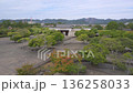 View of the remains of the Honmaru Palace from the castle tower of Ako Castle 136258033