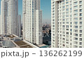 Aerial view of residential skyscrapers architecture 136262199