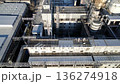 Aerial View of Industrial Structures Highlighting Complex Layouts and Infrastructure in a Manufacturing Facility 136274918