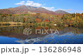 Autumn leaves at Imori Pond and Mount Myoko, Niigata Prefecture 136286948