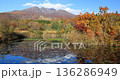 Autumn leaves at Imori Pond and Mount Myoko, Niigata Prefecture 136286949