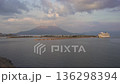 Evening view of Sakurajima from Reimei Minato Bridge 136298394
