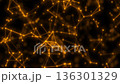 Dynamic glowing patterns showcasing connected nodes and lines in an abstract dark background 136301329