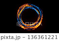 Futuristic Light Energy Tunnel 136361221