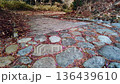 Shimada City, Shizuoka Prefecture: The cobblestones of Kikugawazaka on the Tokaido in winter 136439610