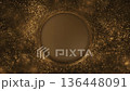 Glowing gold particles luxury background with golden bokeh light. This shiny glittering motion background animation is full HD with copy space for logo or text. 136448091