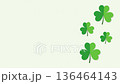 Green shamrocks background with copy space for St. Patrick's Day. 136464143