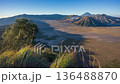 Timelapse of Bromo volcano at sunrise, East Java, Indonesia ,slider shot 136488870