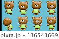 Bear character chromakey background bear bear 136543669